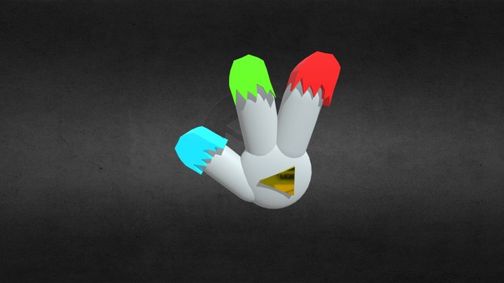 FIngerPinters for fan game made by rone 3D Model