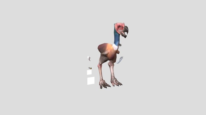 Terror Bird - Fully Rigged Blend file 3D Model
