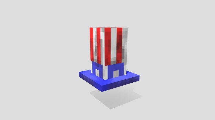 Fourth of July Celebration Hat 3D Model