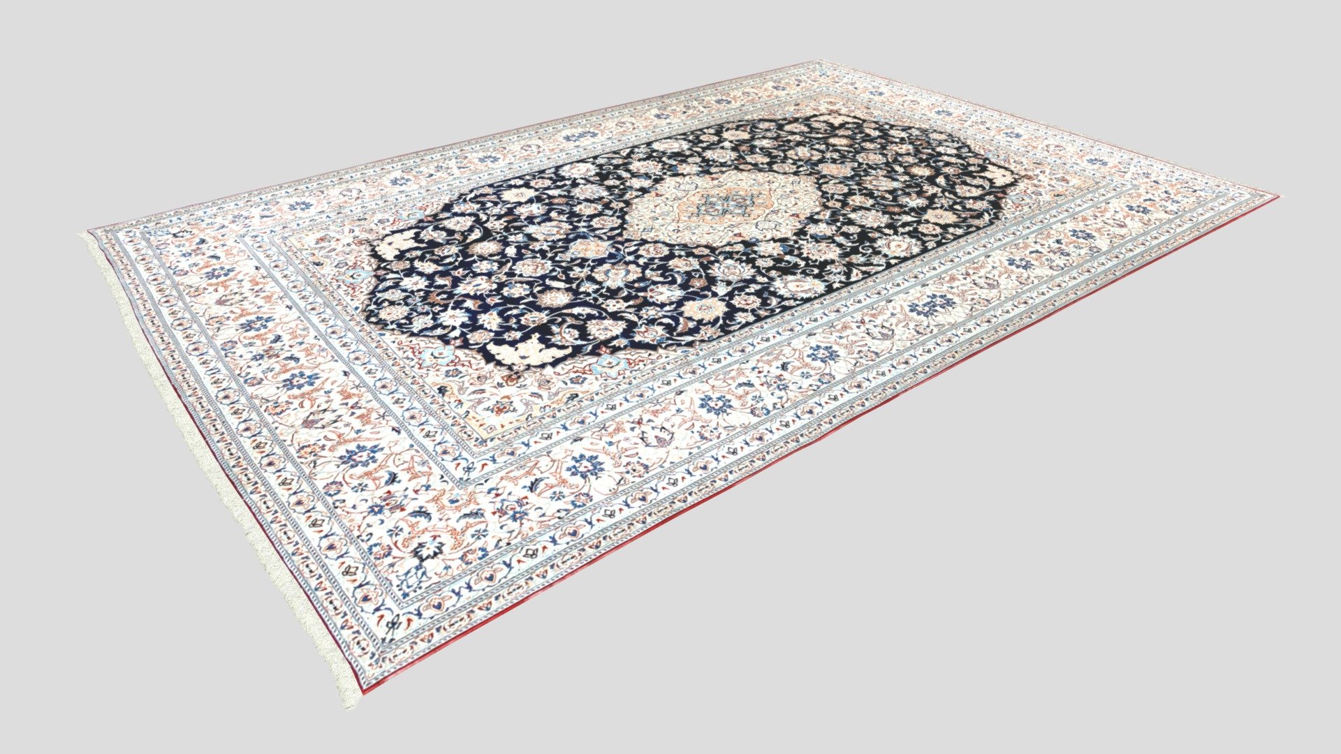 Old Persian Tudeshk Carpet — Sketchfab embed 3D viewer