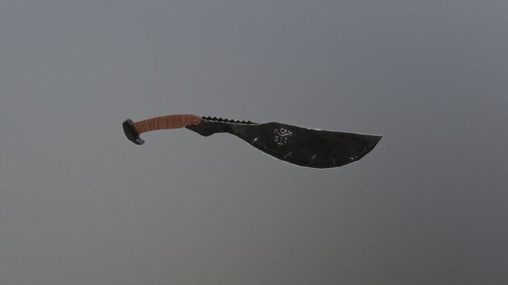 Big Axe Styled Knife 3D Model