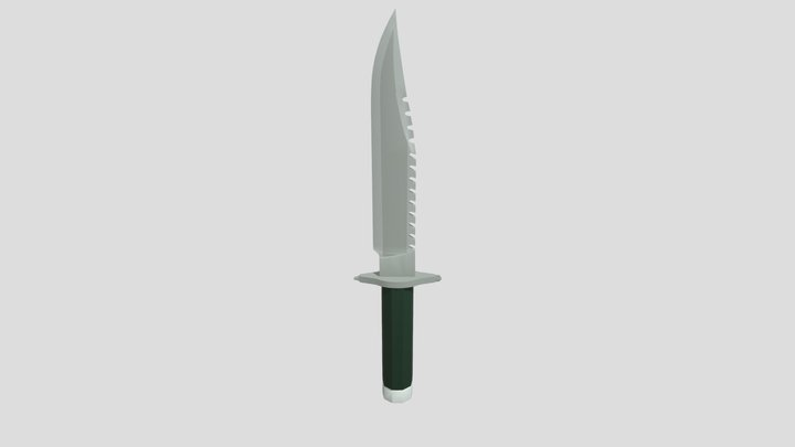 Rambo Survival Knife 3D Model