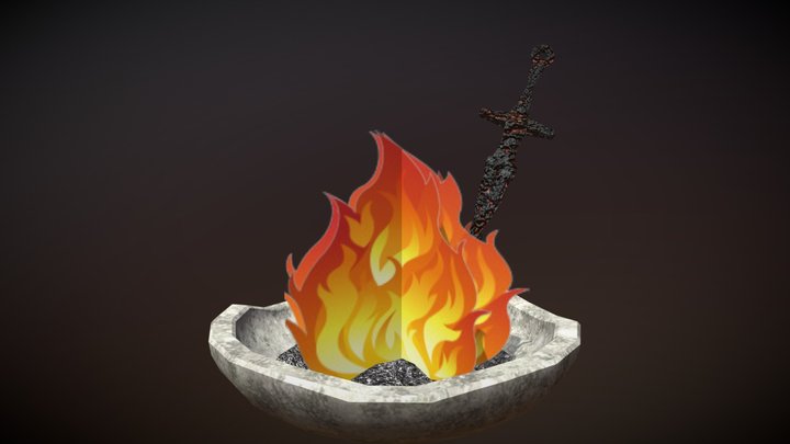 Bonfire Model 3D Model