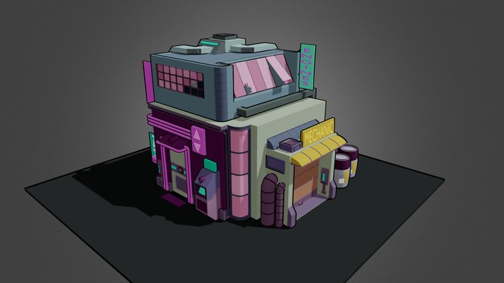 Building_house_props_diorama 3D Model