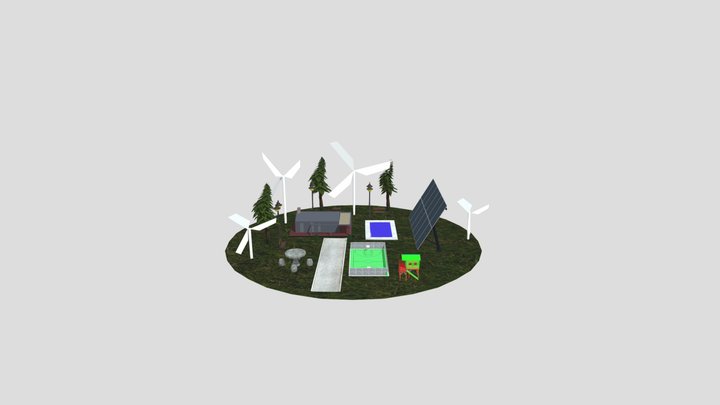 期末改良 3D Model