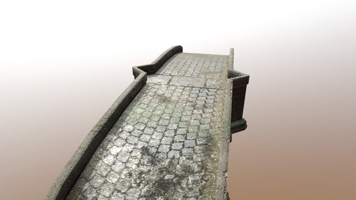 Country Village Bridge - Game asset 3D Model