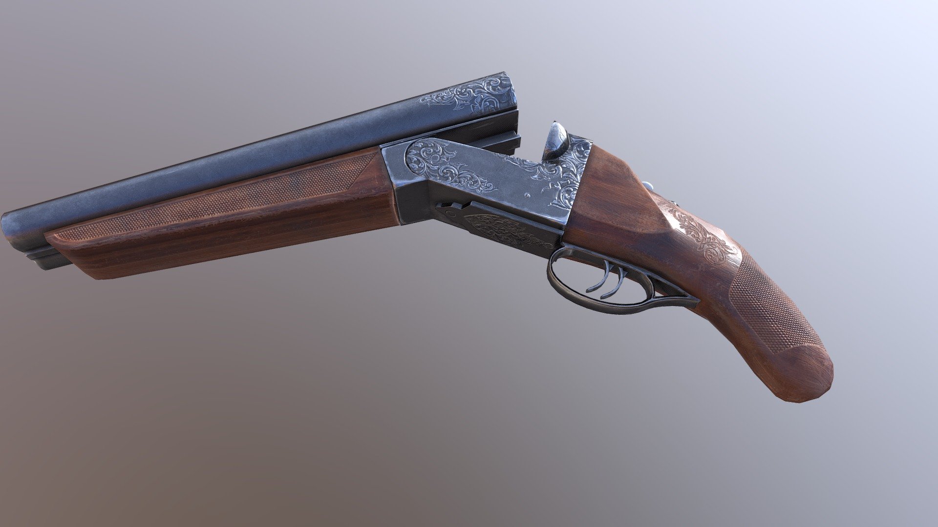 Shavedoff Shortgun4 - 3D model by Saquibkhan [ad21011] - Sketchfab