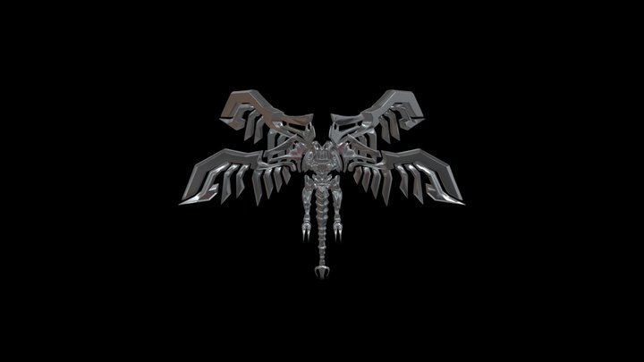 Number C 02 _ Cyber-Simurgh 3D Model