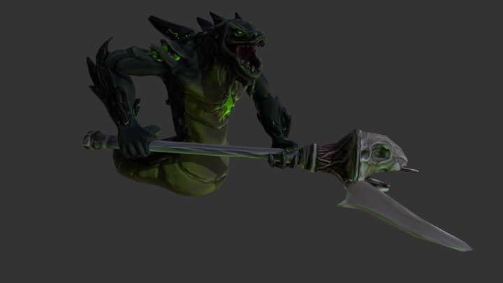 Fel Naga 3D Model