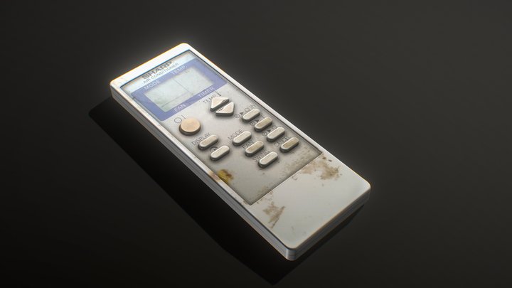 A / C remote control 3D Model