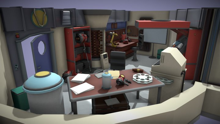 Laboratoy concep art 3D Model