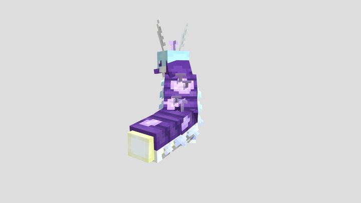 Minawii Minecraft Style Fanart 3D Model