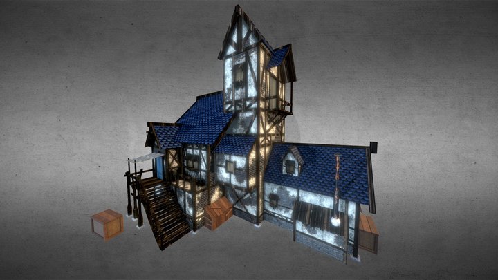 Medieval house / Средневековый Дом 3D Model