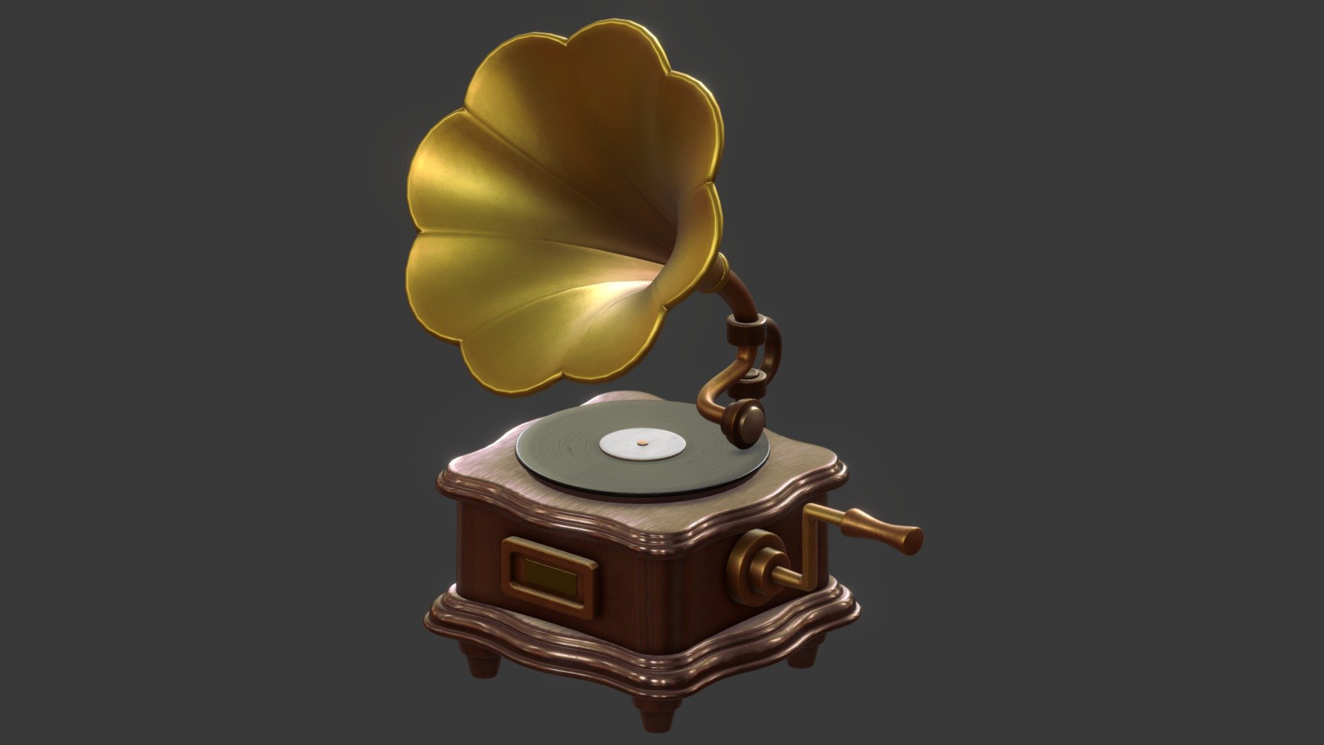 Phonograph - 3D model by Zoe Choi (@caicai_00) [ad2e289] - Sketchfab