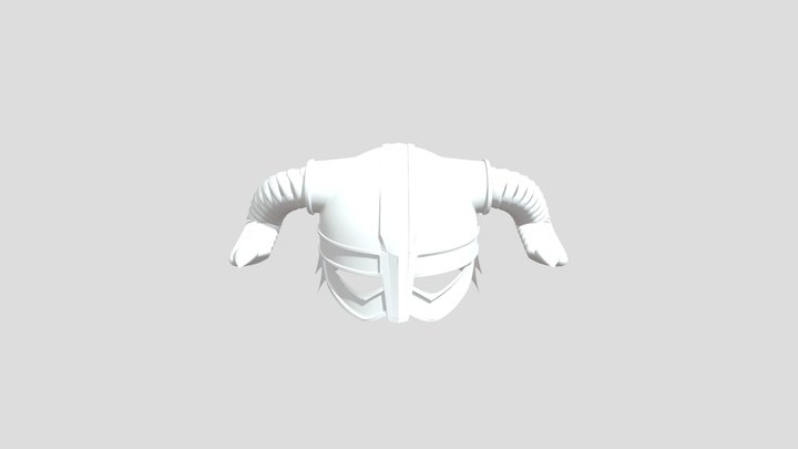 Skyrim Iron Helm Horned 3D Model