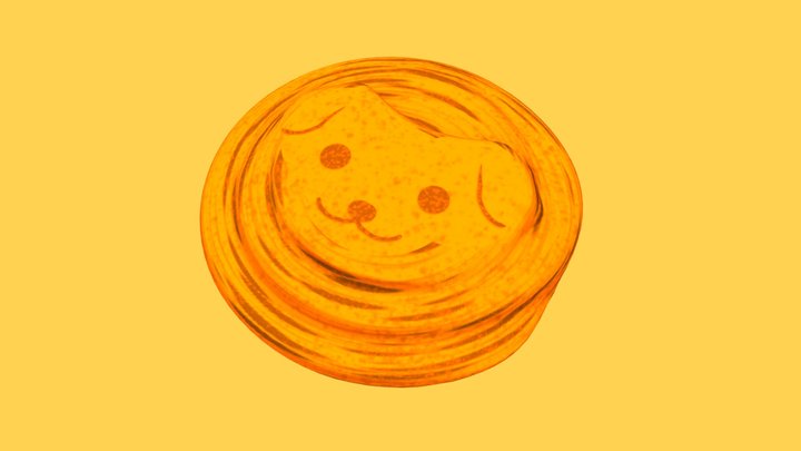 Isometric Cute Bread - French 프렌치파이 빵 FREE – Modello 3D gratuito STL