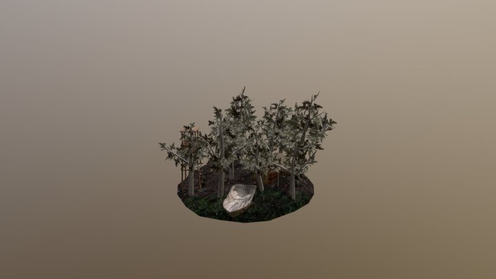 DAE Diorama - Forest Loner 3D Model
