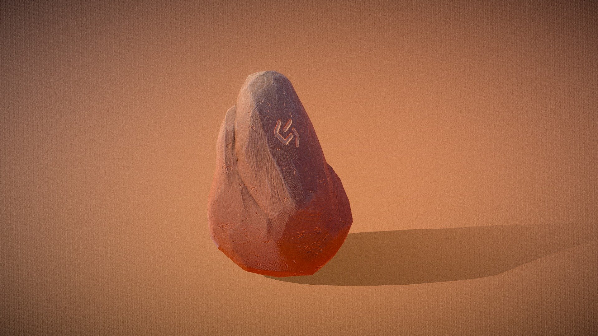 Stylized Low Poly Rock