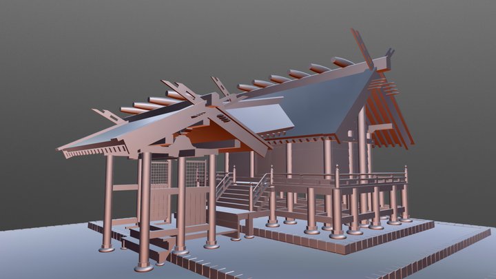 神明宮(nishina_shinmeigu) 3D Model