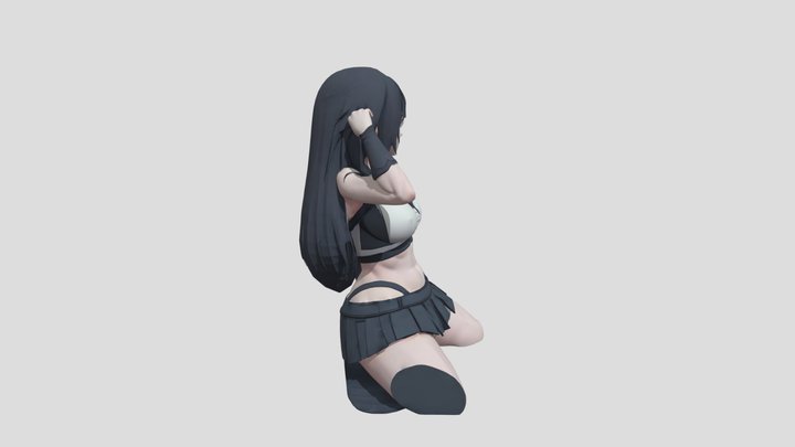 Anime Sexy Girl 3D Model