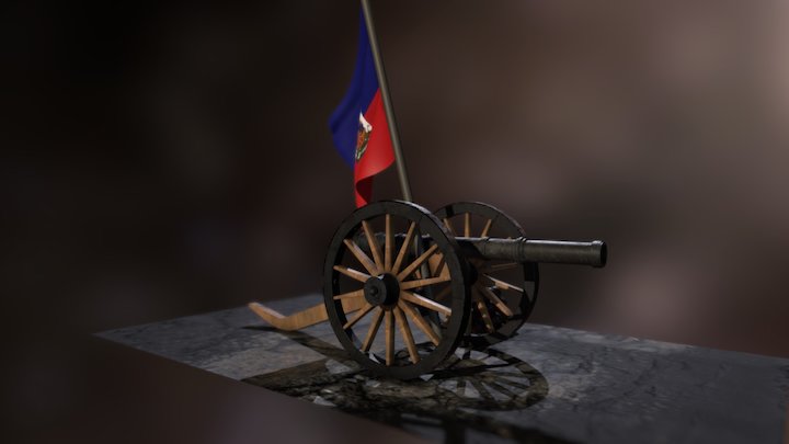 Haitian flag's day 3D Model