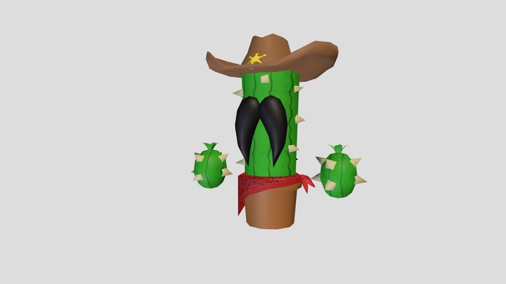 Jacktus the cactus cowboy 3D Model