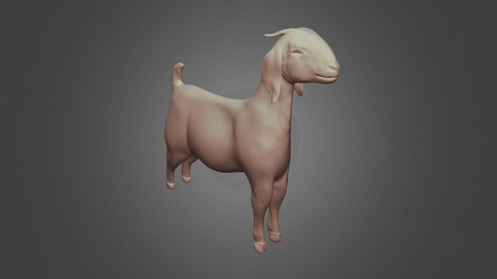 Goat highpoly 3D Model