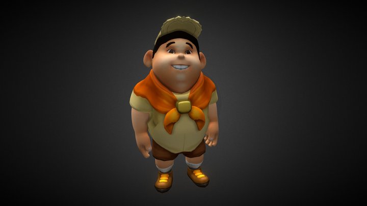 Jack - Low Poly Cartoon Character (Animated) 3D Model