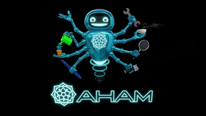 AhamBot At Your Service! 3D Model