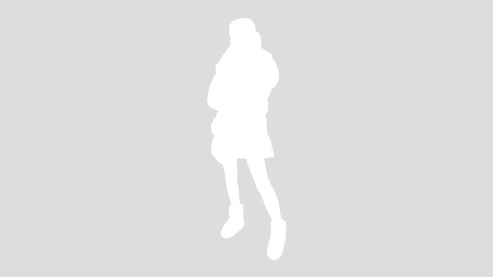 Girl In Pink Down Jacket – Modelo 3D gratuito STL