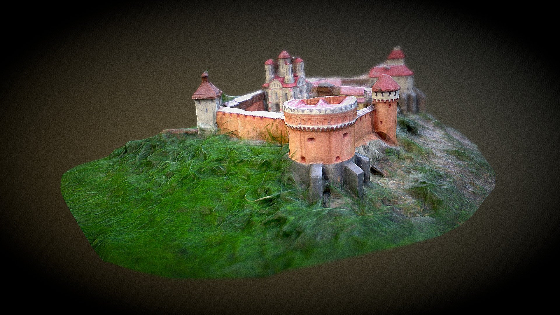 Ostrog Castle model. Igor Kachor reconstruction.