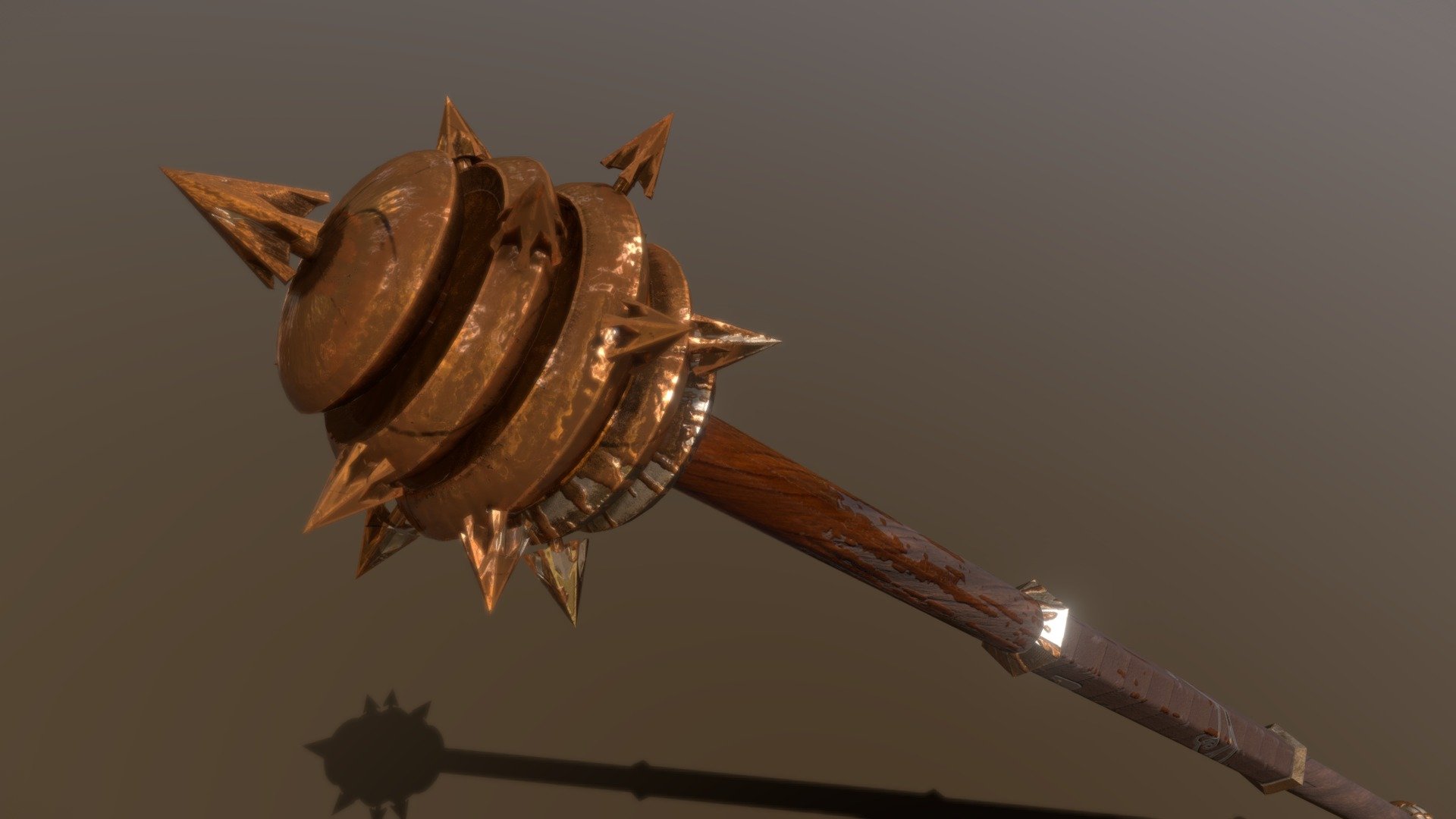 Great Mace of the Honey Fae 3D model by XEN0KID [ad3b758] Sketchfab