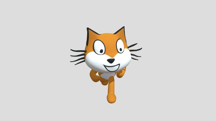 Scratch Cat 3D Model