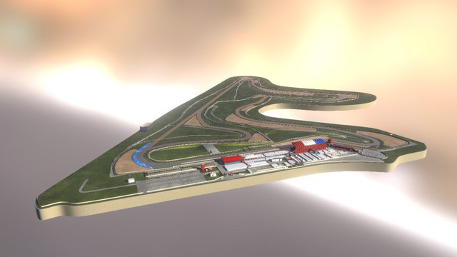 MotoGp Argentina Track 3D Model