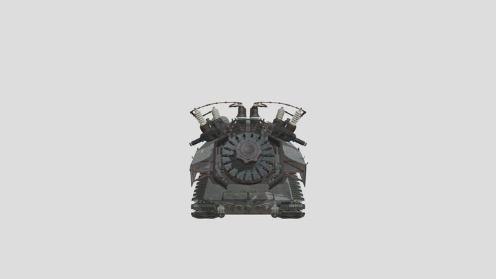 3d модель G98_Waffentrager_E100_TLXXL 3D Model