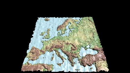 [LowPoly]Europe 3D Model