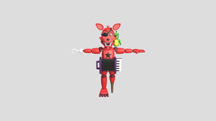 Rockstar Foxy (1) 3D Model