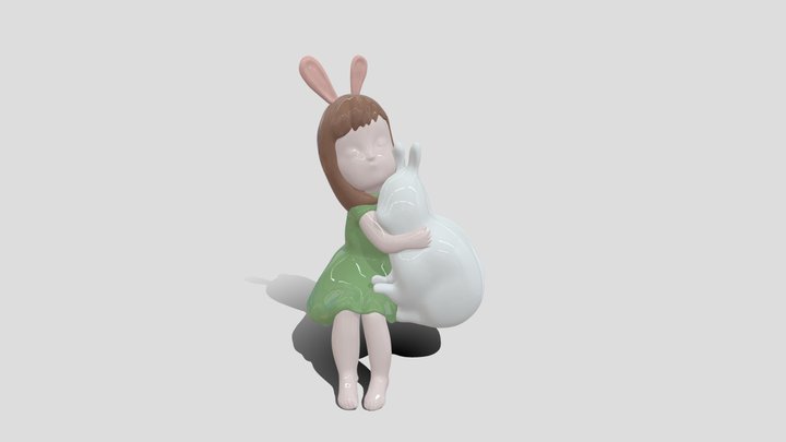 GirlandRabbit 3D Model