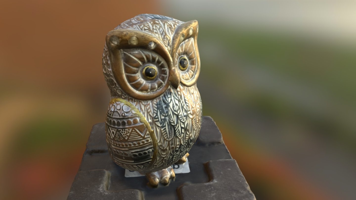 Decorative Owl - 3D Scan