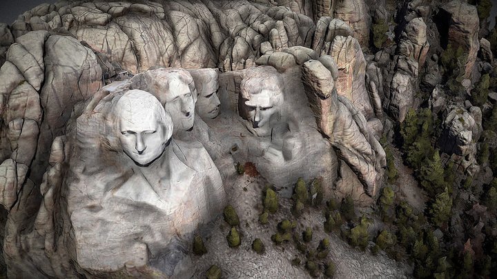 Mount Rushmore 3D Model