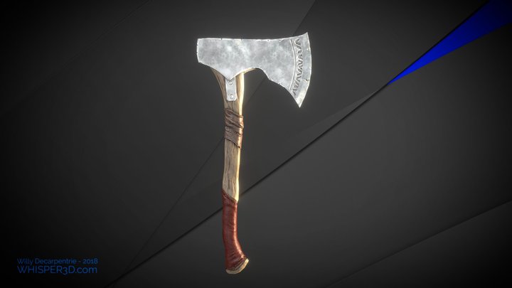 Medieval Axe 01 – Kostenloses 3D-Modell STL