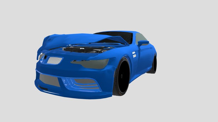 Crashed_sedan 3D Model