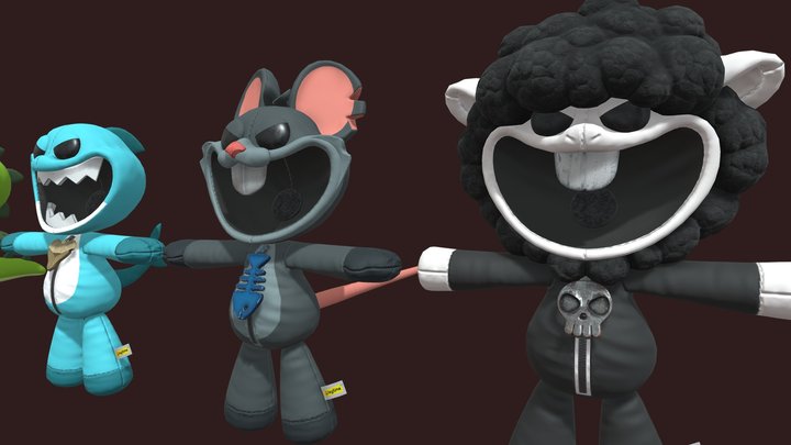 Poppy Playtime (Chapter 4) - Nightmare Critters 3D Model