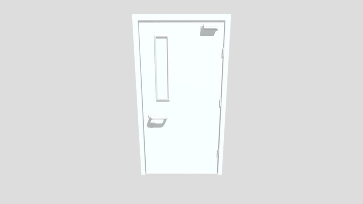 Classroom Door 3D Model