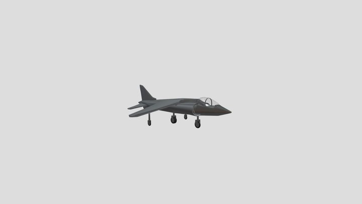 Harrier aircraft 3D Model