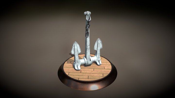 Dutch WW2 Anchor 3D Model