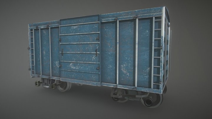 Railroad Car 3D Model