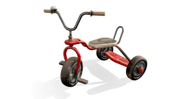Kid's Bicycle "Beetle" USSR 3D Model
