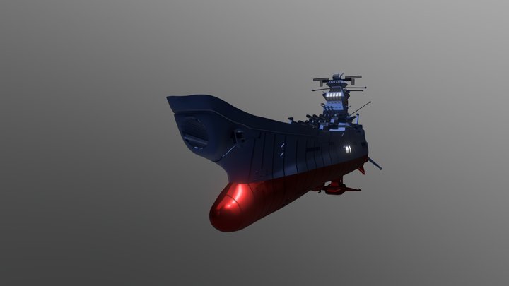 Battle Ship Yamato 3D Model