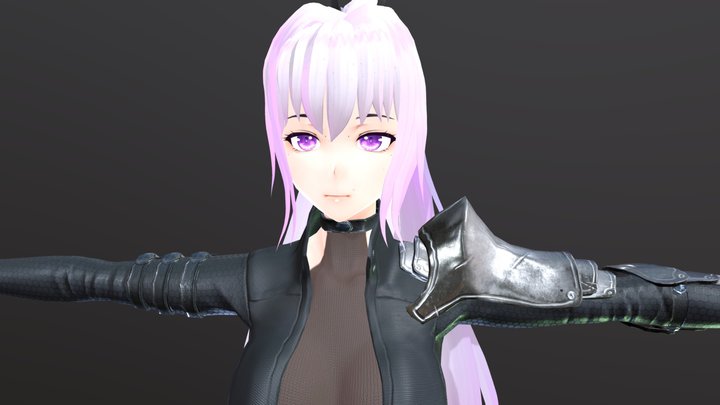Female Fantasy Sci-Fi Character 3D Model